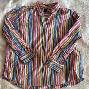 Gant Colorful Striped Button Down Shirt sz XL